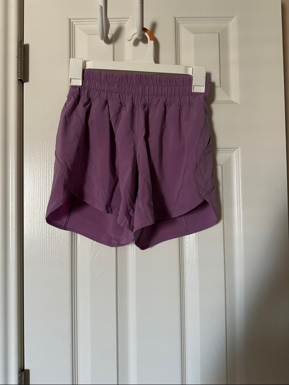 Lululemon track that shorts 5” color wisteria purple size 4